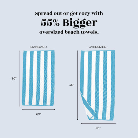 Cotton Velour Cabana Stripe Beach Towel – Novia Collection-Parc Decor