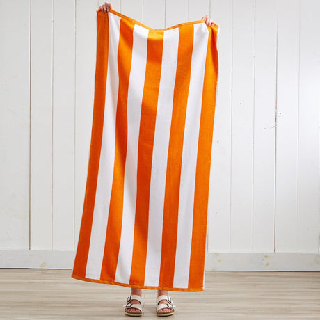 Cotton Velour Cabana Stripe Beach Towel – Novia Collection-Parc Decor