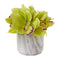 Cymbidium Orchid Artificial Arrangement in Marble Vase-Parc Decor