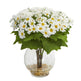 Daisy Artificial Arrangement in Fluted Vase-Parc Decor