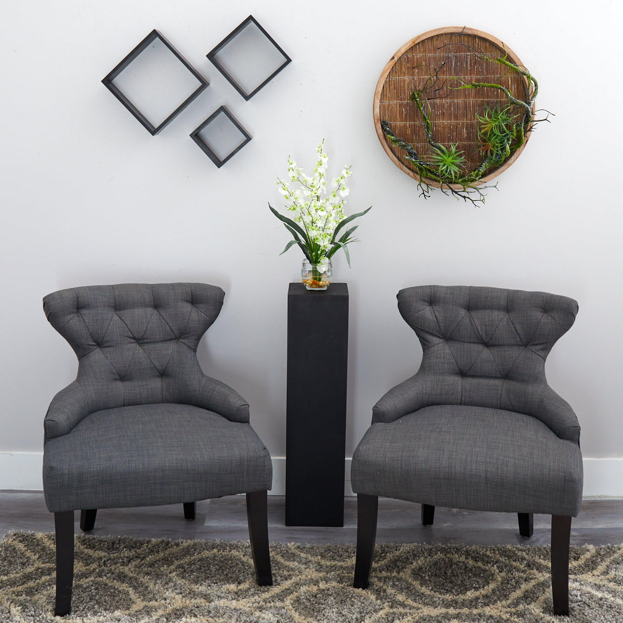 Dancing Lady Orchid Liquid Illusion Silk Flower Arrangement-Parc Decor