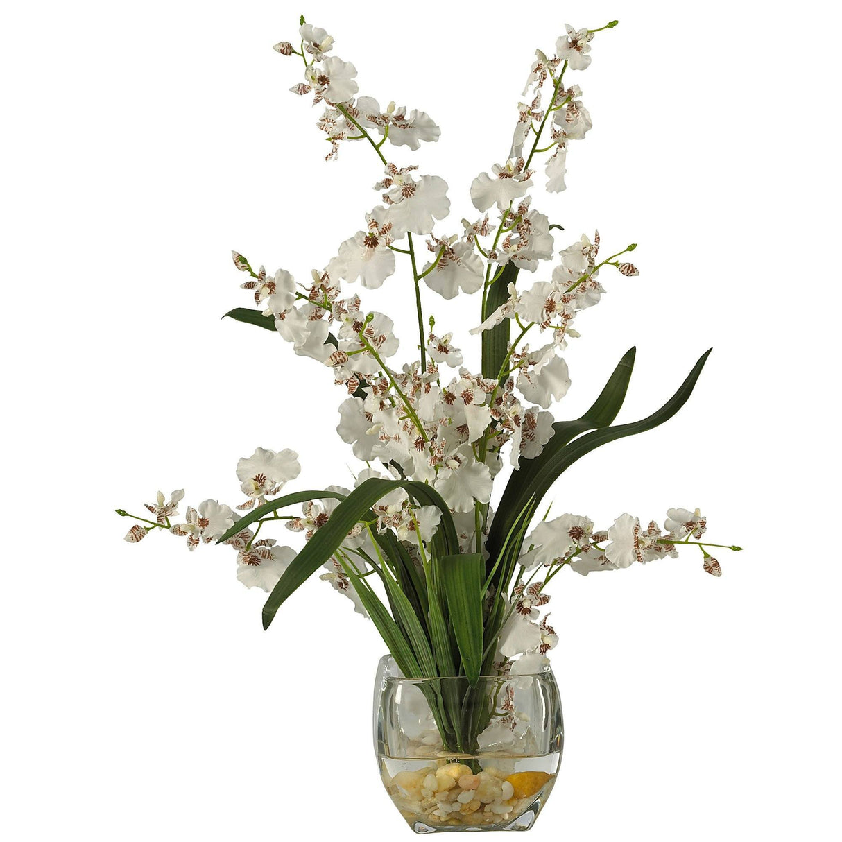 Dancing Lady Orchid Liquid Illusion Silk Flower Arrangement-Parc Decor