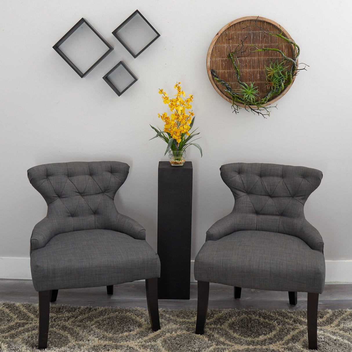 Dancing Lady Orchid Liquid Illusion Silk Flower Arrangement-Parc Decor