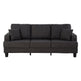 Dark Gray 3-Piece Sofa Set with Storage Ottoman & USB Charging-Parc Decor