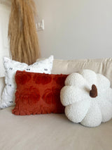 Dark Rust Pumpkin Lumbar Pillow Cover-Parc Decor