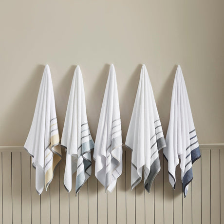 Decorative Cotton Stripe Bath Towel Set – Noelle Collection-Parc Decor