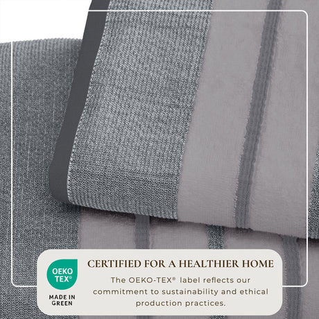 Decorative Cotton Stripe Bath Towel Set – Noelle Collection-Parc Decor