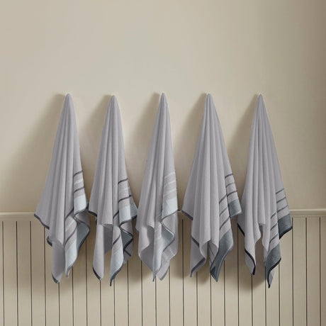 Decorative Cotton Stripe Bath Towel Set – Noelle Collection-Parc Decor