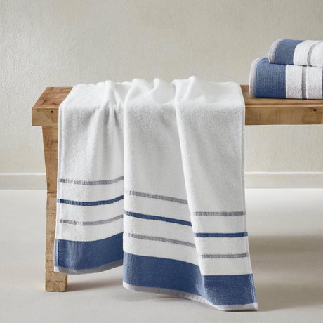 Decorative Cotton Stripe Bath Towel Set – Noelle Collection-Parc Decor