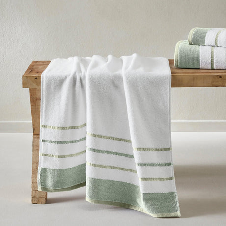 Decorative Cotton Stripe Bath Towel Set – Noelle Collection-Parc Decor