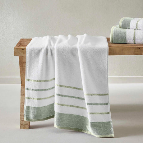 Decorative Cotton Stripe Bath Towel Set – Noelle Collection-Parc Decor