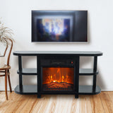 Decorative Modern 48" TV Stand with 18" Insert Electric Fireplace-Parc Decor
