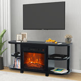 Decorative Modern 48" TV Stand with 18" Insert Electric Fireplace-Parc Decor