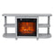 Decorative Modern 48" TV Stand with 18" Insert Electric Fireplace-Parc Decor