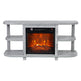 Decorative Modern 48" TV Stand with 18" Insert Electric Fireplace-Parc Decor