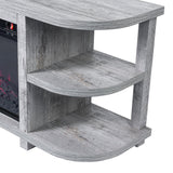 Decorative Modern 48" TV Stand with 18" Insert Electric Fireplace-Parc Decor