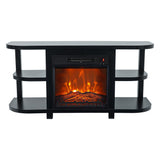 Decorative Modern 48" TV Stand with 18" Insert Electric Fireplace-Parc Decor