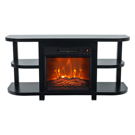 Decorative Modern 48" TV Stand with 18" Insert Electric Fireplace-Parc Decor