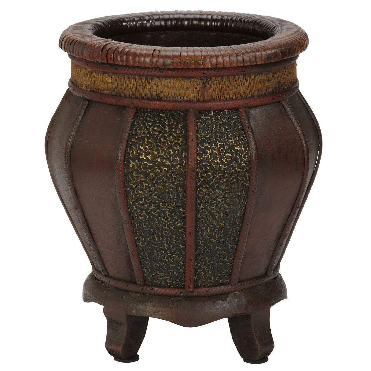 Decorative Wood Panel Planters (Set of 2)-Parc Decor