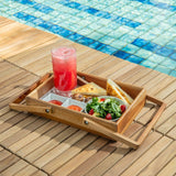 Denali Natural Teak Outdoor Interlocking Tiles-Parc Decor