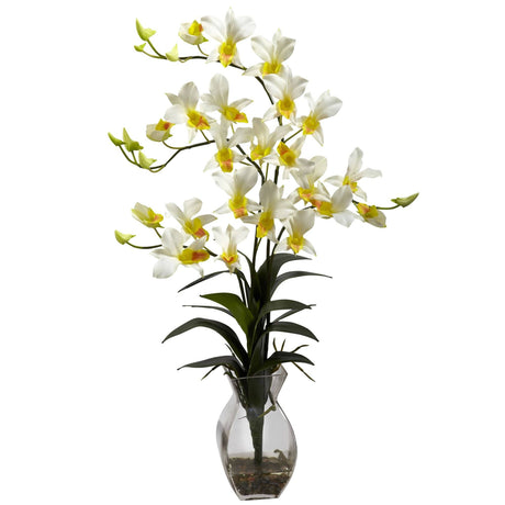 Dendrobium Orchid w/Vase Arrangement-Parc Decor
