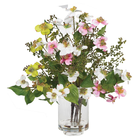 Dogwood Silk Flower Arrangement-Parc Decor