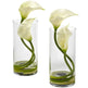 Double Calla Lily w/Cylinder (Set of 2)-Parc Decor
