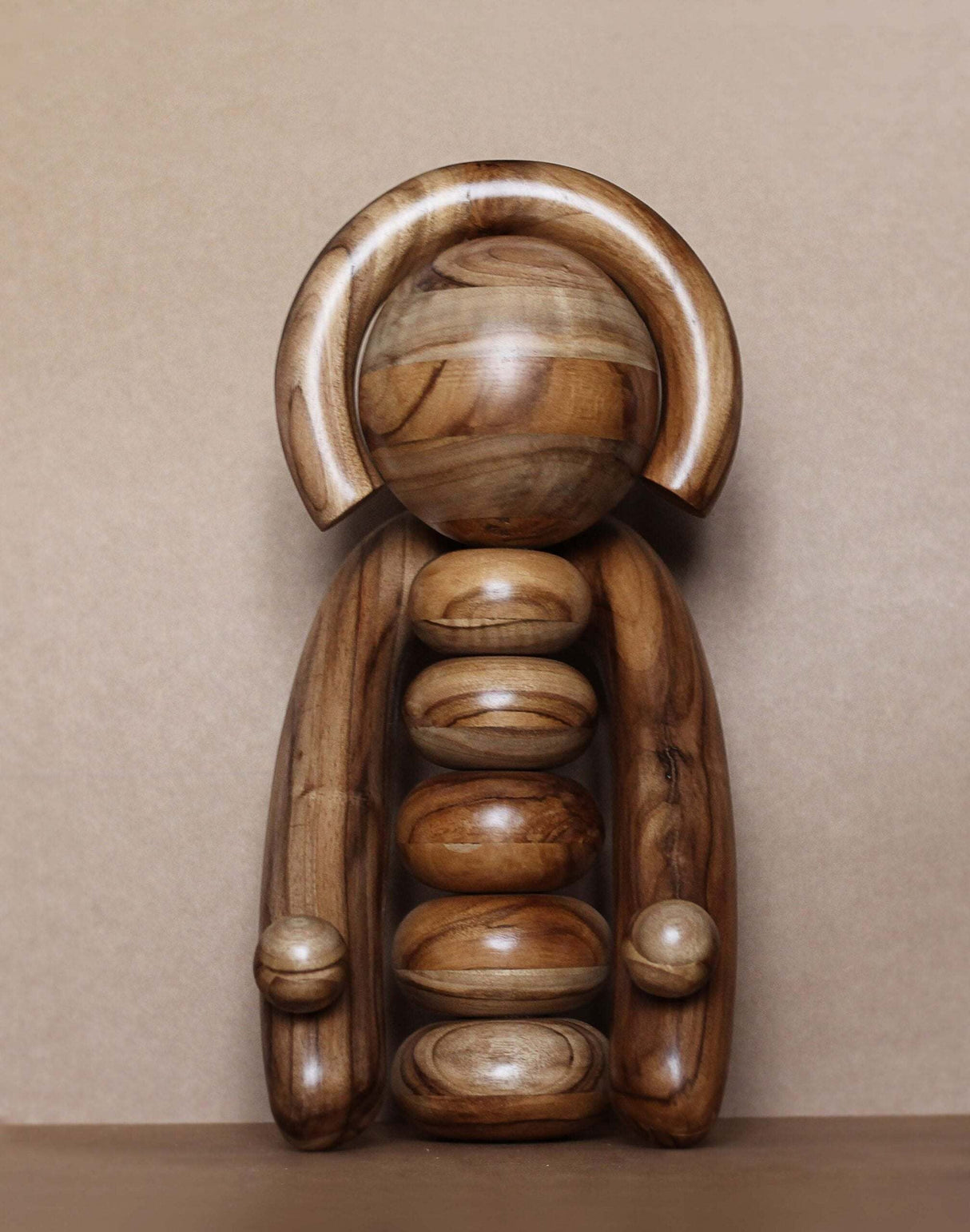 EARTH Totem - Wooden Sculpture-Parc Decor