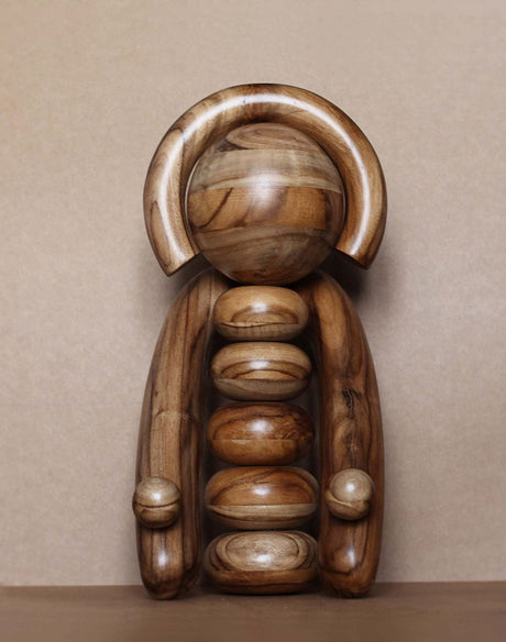 EARTH Totem - Wooden Sculpture-Parc Decor