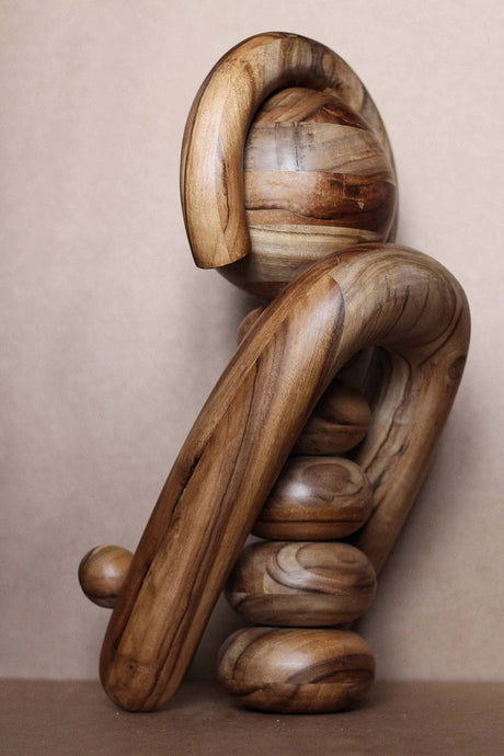 Earth Totem - Wooden Sculpture-Parc Decor