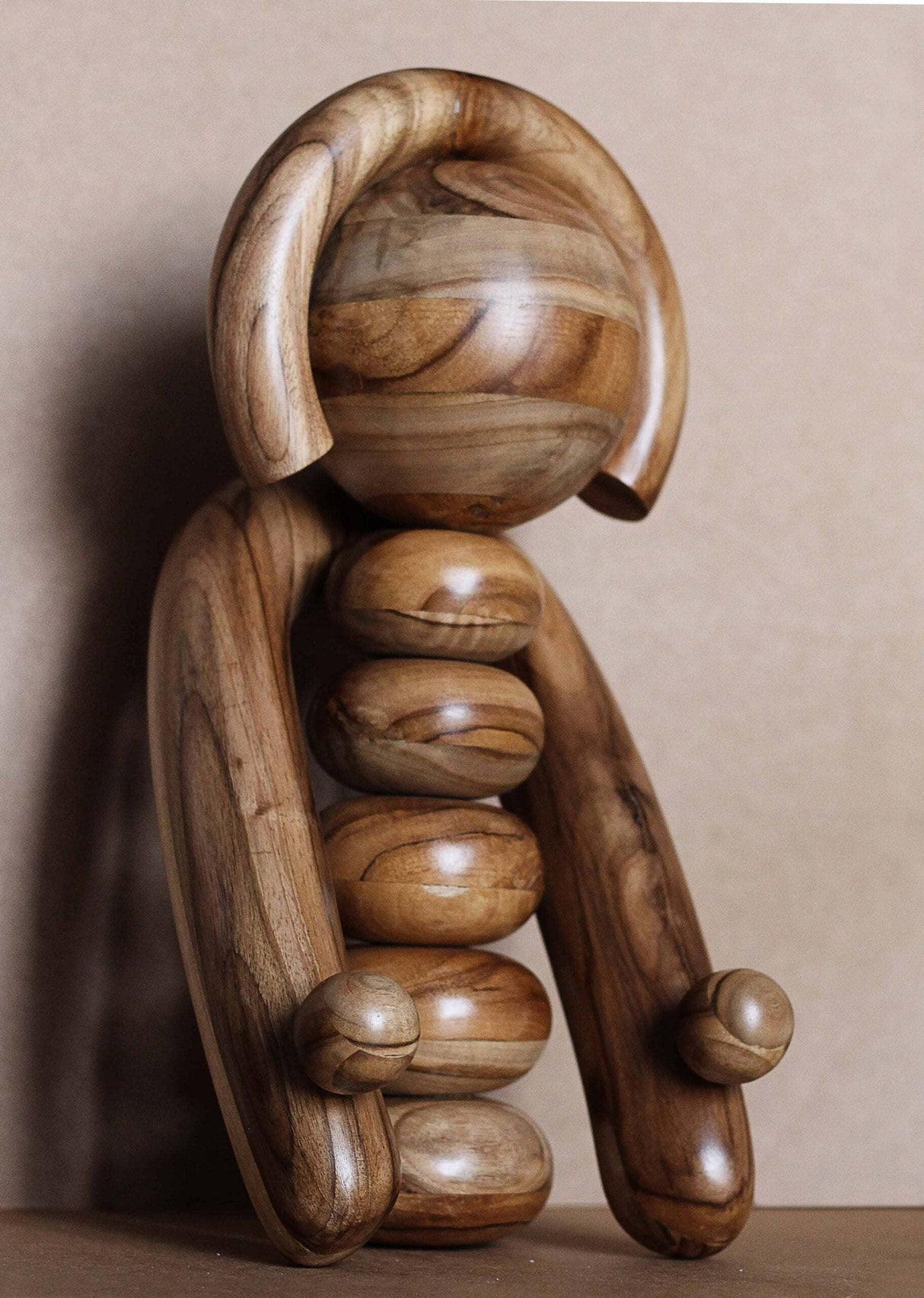 EARTH Totem - Wooden Sculpture-Parc Decor