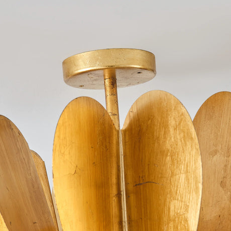 Elvira Farmhouse Gold Hexagonal Ceiling Light-Parc Decor