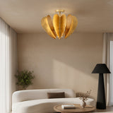 Elvira Farmhouse Gold Hexagonal Ceiling Light-Parc Decor