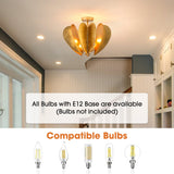 Elvira Farmhouse Gold Hexagonal Ceiling Light-Parc Decor