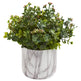 Eucalyptus Artificial Plant in Marble Finished Vase-Parc Decor