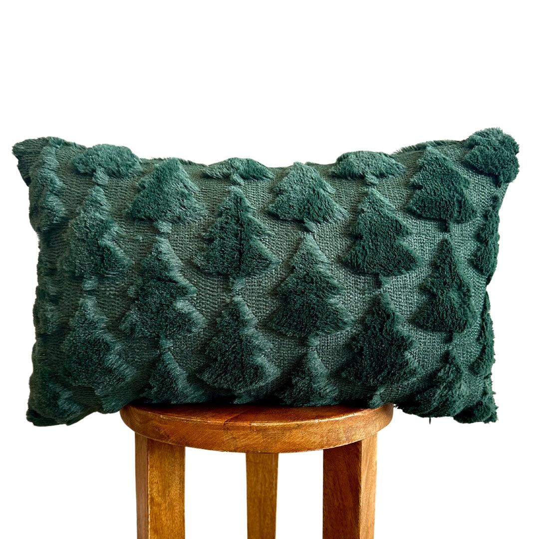 Evergreen Fraser Fir Lumbar Pillow Cover-Parc Decor