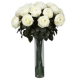 Fancy Rose Silk Flower Arrangement-Parc Decor