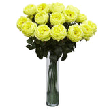 Fancy Rose Silk Flower Arrangement-Parc Decor