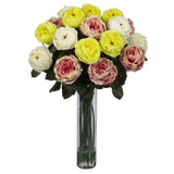 Fancy Rose Silk Flower Arrangement-Parc Decor