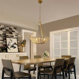Farmhouse 3-Light Rattan Island Pendant Lighting in Bowl Shape-Parc Decor