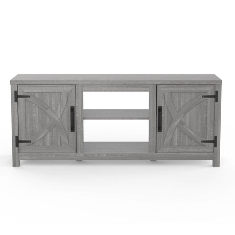 Farmhouse TV Stand for 58 Inch TV Storage Cabinet for Living Room-Parc Decor