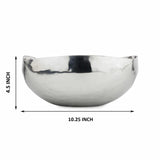 Full Polished Stainless Steel 11" Salad Bowl-Parc Decor