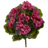 Geranium Artificial Bush UV Resistant (Indoor/Outdoor) (Set of 4)-Parc Decor