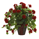 Geranium w/Decorative Planter-Parc Decor