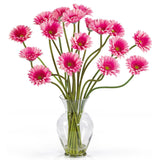 Gerber Daisy Liquid Illusion Silk Flower Arrangement-Parc Decor