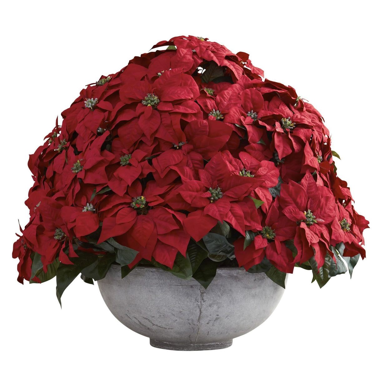 Giant Poinsettia Arrangement w/Decorative Planter-Parc Decor