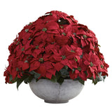 Giant Poinsettia Arrangement w/Decorative Planter-Parc Decor