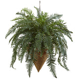 Giant River Fern with Cone Hanging Basket-Parc Decor