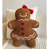 Gingerbread Man & Girl Holiday Pillow Set-Parc Decor