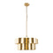 Golden 5-Light Iron Dry Rated Island Pendant Lighting-Parc Decor